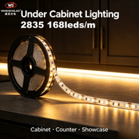 Lampu Strip LED 2835 168LED/m  Lumen Tinggi Lampu Pita LED Fleksibel untuk Dekorasi Proyek Dalam Ruangan