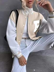 Dernière mode, vente flash, veste de baseball personnalisée pour femmes à prix très raisonnable, veste de baseball pour femmes, service OEM - Product Image 4