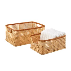 Cesta de Lavandería Multifuncional Rústica de Bambú y Ratán, Ecológica, Hecha a Mano, Venta al Por Mayor de Fábrica en Vietnam - Product Image 2