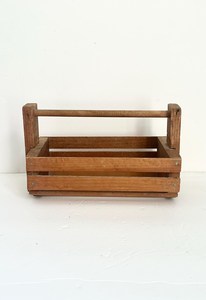 Modern Eco-Friendly Solid Wood Decor Storage <b>Basket</b> with Handles for <b>Shelves</b> Cabinets Countertops (Customizable Tolerance) - Product Image 1