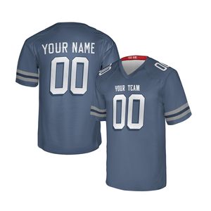 เสื้อเจอร์ซีย์ฟุตบอลและรักบี้แนววินเทจสไตล์อเมริกันระบายอากาศได้ดีผ้าตาข่ายเหมาะสำหรับการแข่งขันและออกกำลังกาย - Product Image 1