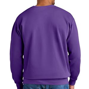 Sudadera Oversize de Forro Polar para Hombre, 100% Algodón, Cuello Redondo Liso, Unisex, Invierno, Venta al por Mayor, Estilo Urbano - Product Image 2