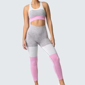 Conjunto de yoga al por mayor, diseño por sublimación, crea tu propio conjunto de yoga para mujer, ropa deportiva para gimnasio, conjunto de yoga para mujer de nuevo estilo, conjunto de yoga para mujer en venta - Product Image 5