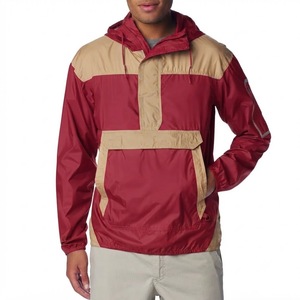 Chaqueta Cortavientos con Capucha para Hombre, Diseño de Bloques de Color, Ligera, Informal, para Exteriores, Resistente al Viento, para Otoño y Primavera - Product Image 1