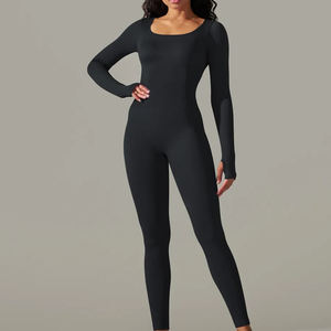 Conjuntos casuales de verano para mujer, mono de yoga de una pieza, transpirable, sin costuras, talla grande, para mujer - Product Image 2