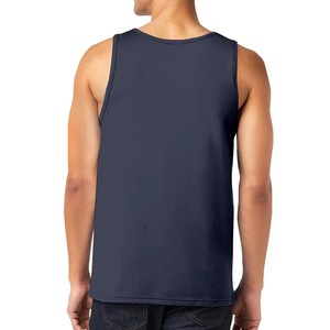 Camiseta sin mangas de punto holgada para hombre, talla grande, transpirable, de secado rápido, deportiva, de color liso. - Product Image 4