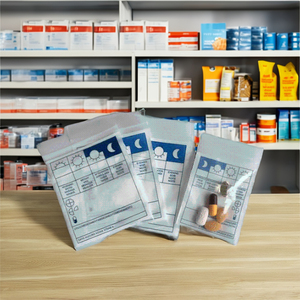 Bolsa Médica con Cierre de Cremallera de LDPE con Logotipo Personalizado para Dispensación y Almacenamiento de Medicamentos en Farmacias, Hospitales y Clínicas - Product Image 1