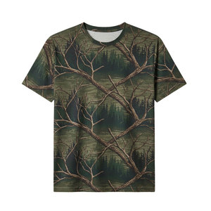 เสื้อยืดล่าสัตว์สีตามสั่ง รับผลิตเสื้อยืดล่าสัตว์สำหรับกิจกรรมกลางแจ้งแบบ OEM พร้อมบริการติดฉลากส่วนตัว มีจำหน่ายจำนวนมาก - Product Image 1