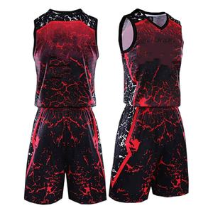 Ensemble short et maillot de basket personnalisés pour hommes, respirant, séchage rapide, 100 % polyester, imprimé par transfert thermique, sans manches - Product Image 4