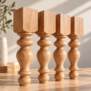 Patas de Sofá de Madera Maciza Talladas al por Mayor, Patas Decorativas de Madera para Sofá, Sillón, Otomana y Sofá - Product Image 1