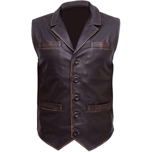 Chaleco de Cuero para Motociclista, Moda 2026, Alta Calidad, Invierno, Diseño Personalizado, Transpirable, Ropa Exterior para Hombre - Product Image 1