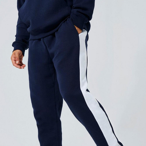 ชุดแทรคสูทผู้ชายทรงหลวมปักลายโลโก้แบบสตรีทแวร์ แต่งลายปะติด ทรงสลิมฟิต แขนยาวทรงบาน - Product Image 3