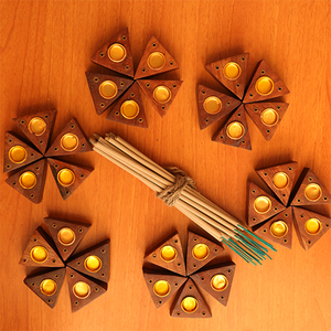 Traditional Wooden Incense Holder Decorative <b>Burner</b> Tray for Fragrance Sticks Meditation and Prayer Decoration - Product Image 4