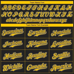 Camiseta de Softbol Personalizada para Mujer en Negro, Dorado y Blanco, Transpirable, que Absorbe la Humedad, Ropa Deportiva de Equipo, Uniformes Deportivos al por Mayor - Product Image 4