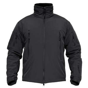 Veste de pêche pour homme, coupe-vent thermique imperméable respirante, à capuche amovible, en softshell tactique, avec doublure polaire UPF 35 - Product Image 2