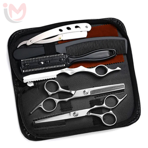 Professional 6 Inch Stainless Steel High Quality Durable Hair Cutting Scissors Thinning Scissors and <b>Razor</b> - Product Image 1