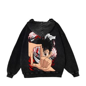 Factory Custom High Quality Oversize Street Wear DTG Print Drop Shoulder Pullover Trendy Hoodie Soft Cotton Fleece Custom Hoodie - Product Image 6
