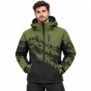 Veste de ski pour homme, veste d'extérieur, veste de randonnée, veste de neige, chaude, fonctionnelle, protectrice, imperméable et chauffante de qualité - Product Image 2