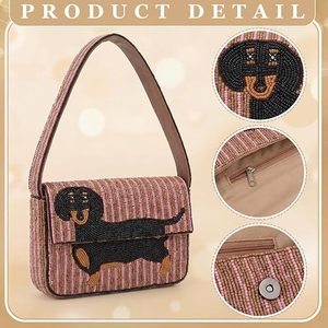Handcrafted Embroidered Beaded Premium Handmade Durable <b>Bag</b> Intricate Art Design Custom Pattern for Travel <b>Party</b> Festival Gifts - Product Image 2