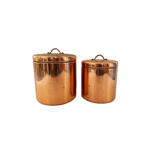 Luxury Hammered Stainless Steel Canister Set with Copper Handles Airtight Metal <b>Kitchen</b> <b>Storage</b> Jars For Tea Coffee Sugar Custom - Product Image 4