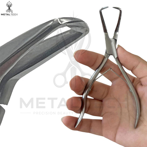 Alicates para Extensiones de Cabello de 5.5 Pulgadas con Forma Curva de Acero Inoxidable, Removedor de Microperlas y Abridor, Alicates para Extensiones con Agarre Cómodo - Product Image 6