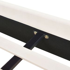 Set Letto Moderno Queen Aspen con Testiera Trapuntata Bianco Nuvola, Letti Imbottiti in Velluto Performance - Product Image 5