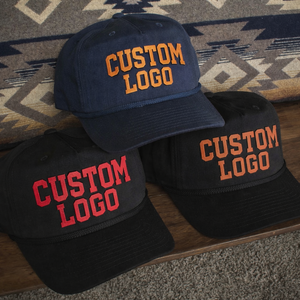 Gorras Snapback de 5 Paneles Unisex al por Mayor, ODM OEM, de Verano, de Alta Calidad, de Algodón, Estilo Hip Hop, Negras, Lisas, con Logotipo Bordado Personalizado - Product Image 6