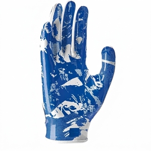 OEM Unisex American Football Receiver Gloves Synthetic Leather Breathable Full Finger Hook Loop Closure Anti-Chemical Protection - Product Image 2