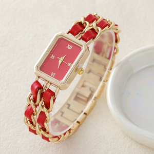 1463 Factory 6pcs Jewelry Set Women's Watch Luxury Women's Watch Set and Fashionable Square Jewelry Set - Product Image 3