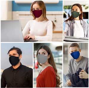 Masque imprimé personnalisé avec dessin animé, masque anti-poussière en coton noir, masques faciaux pour adultes, masque facial réutilisable à la mode, lavable - Product Image 3