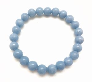 Hot Sale Premium Grade Feng Shui Angelite <b>Crystal</b> Beaded <b>Bracelet</b> Handmade Women's Men's Natural Healing Stone Elastic - Product Image 3