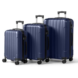 Valigia Trolley Classica in ABS da 20, 24, 28 Pollici con Finitura Opaca Testurizzata, Senza Lucchetto TSA, Ruote Staccabili da 28 Pollici - Product Image 1