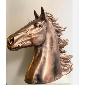 Sculpture en aluminium moulé finition antique avec statue de cheval décorative pour jardin, patio, villa, complexe hôtelier et décoration extérieure - Product Image 3