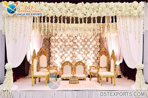 Sankheda-Conjunto de sillas de boda de diseño, conjunto de Mandap DE BODA indio tradicional - Product Image 3