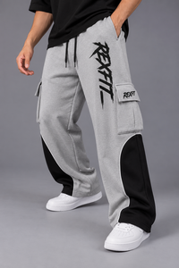Pantalon de survêtement streetwear personnalisé pour homme, coupe ample et large, avec bande latérale, taille élastique, coupe décontractée, fournisseur de vêtements à étiquette personnalisée - Product Image 5