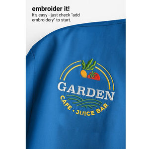 Chemises de chef pour hommes à séchage rapide avec logo personnalisé, grande taille, respirantes, manches courtes, en polyester - Product Image 2