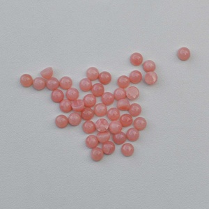 อัญมณีธรรมชาติทรงโดมทรงกลมสีชมพูสำหรับชาวเปรูขนาด2มม. 6มม. 8มม. 10มม. อัญมณีทรงโดมขายส่งทุกขนาด - Product Image 1