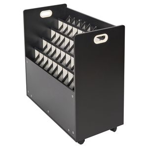 Carrello Portadocumenti Mobile in Legno a 50 Scomparti per Blueprint, Mappe e Piani di Costruzione - Ideale anche come Portariviste - Product Image 1