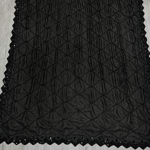 Sari Negro de Georgette con Diseño Exclusivo, Blusa Elegante, Moderno y Elegante, Última Moda India, para Fiestas, Bodas, Uso Casual, para Mujer - Product Image 2