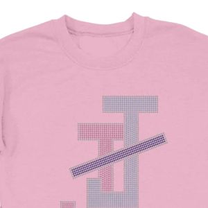 เสื้อสเวตเชิ้ตคอกลมสีชมพูสำหรับผู้หญิง แขนยาว พิมพ์ลายตัวอักษรแบบประสานกัน สวมใส่สบาย น้ำหนักเบา แฟชั่นทันสมัย - Product Image 4