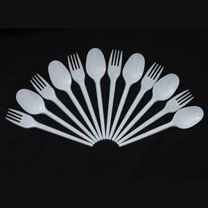 Fourchette jetable robuste pour nouilles, riz, pâtes et service de repas, 155 mm, pour café, boulangerie, pâtisserie et restauration rapide - Product Image 1