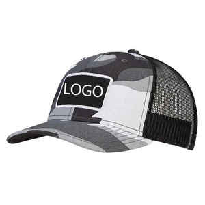 Casquette de baseball personnalisée bicolore en gros, style trucker 6 panneaux, pour activités de plein air, hip-hop et sport, avec nœud en corde et broderie 3D, design de logo classique - Product Image 4