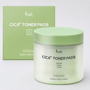 Tónico coreano para el cuidado de la piel Prreti Cica Plus Toner Pads 50 unidades, productos coreanos para el cuidado de la piel, productos de belleza - Product Image 2