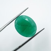 Pierre précieuse émeraude naturelle taille poire facettée 10,30 carats verte 18x14,5x6mm pour la fabrication de bijoux HAYAAT GEMS Rajasthan