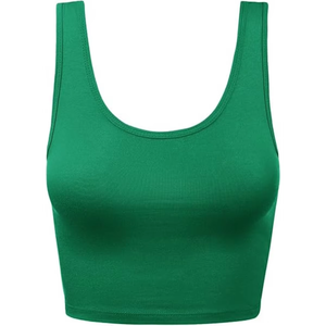 Sujetador Deportivo Atlético Personalizado para Mujer, Top Corto Verde con Tirantes Cruzados, Ropa Deportiva para Yoga, Gimnasio, Fitness, OEM, ODM, Venta al por Mayor, Marca Privada - Product Image 5