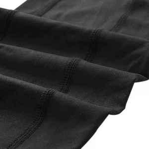 Mid Waist Simple <b>Legging</b> for Women Capri Full Length Soft 3/4 Tummy Control Crossover Waist Gym Pants <b>Pockets</b> 100% Cotton - Product Image 2