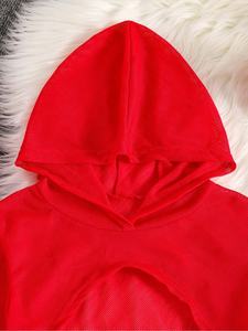 Ensemble de survêtement pour filles de 8 à 12 ans, sweat à capuche court avec débardeur et pantalon de survêtement, idéal pour les sports décontractés en plein air, les entraînements et la course à pied - Product Image 4