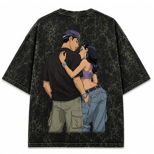 เสื้อยืดทรงบ็อกซี่โอเวอร์ไซส์ผ้าคอตตอน 100% คุณภาพสูง หนัก 220 กรัม สไตล์วินเทจ ล้างสีแบบแอซิดวอช สำหรับผู้ชาย รับสกรีนโลโก้ สีตามสั่ง - Product Image 3