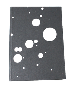 High Quality Handmade Recycled Cotton Paper <b>Notebook</b> Black Color Sheet With White Modern Dots Printed Hard Cover All Over Design - Product Image 1