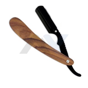 Rasoir de Barbier Vintage Premium à Lame Droite, Qualité Professionnelle de Salon, Shavette pour le Modelage de la Barbe et le Rasage Humide - Product Image 1